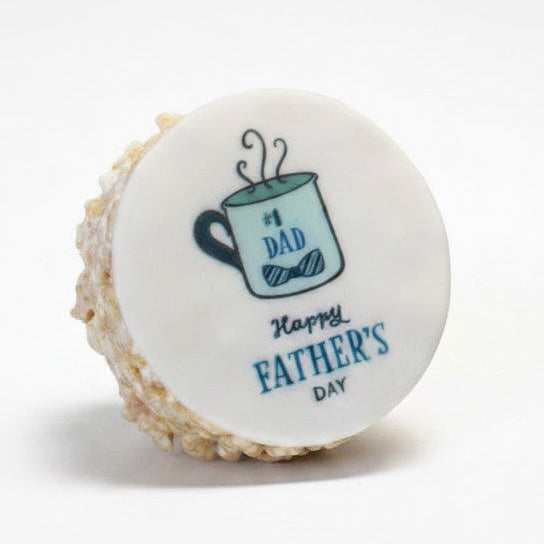 Father's Day Message Rice Crispie Treat