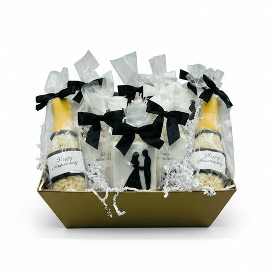 Anniversary Rice Crispie Treats Gift Basket