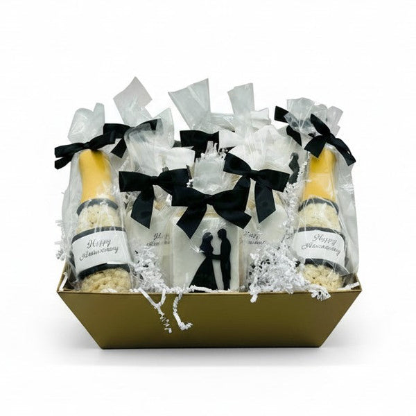 Anniversary Rice Crispie Treats Gift Basket