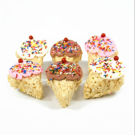 Ice Cream Cone Rice Crispie Treats