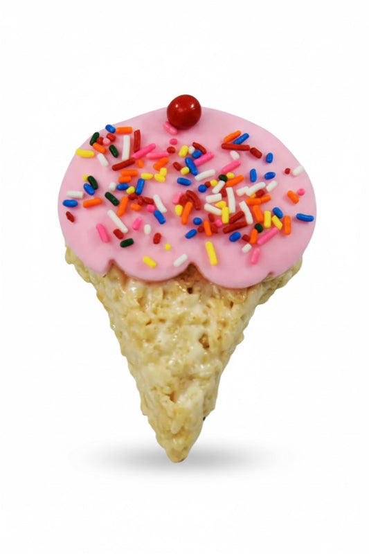 Ice Cream Cone Rice Crispie Treats