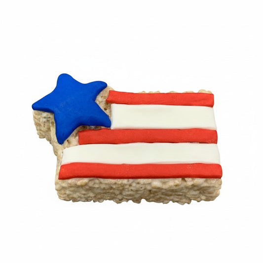 Patriotic Flag Rice Crispie Treats