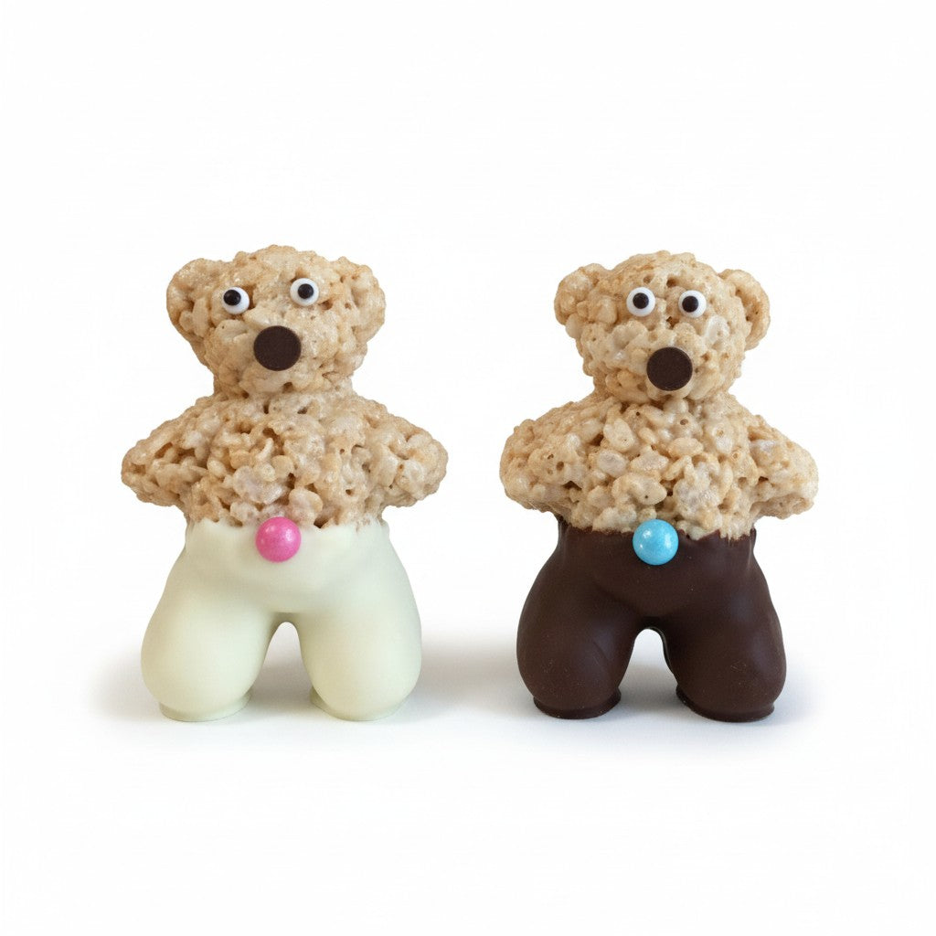 Chocolate-Dipped Bear Rice Crispie Treats