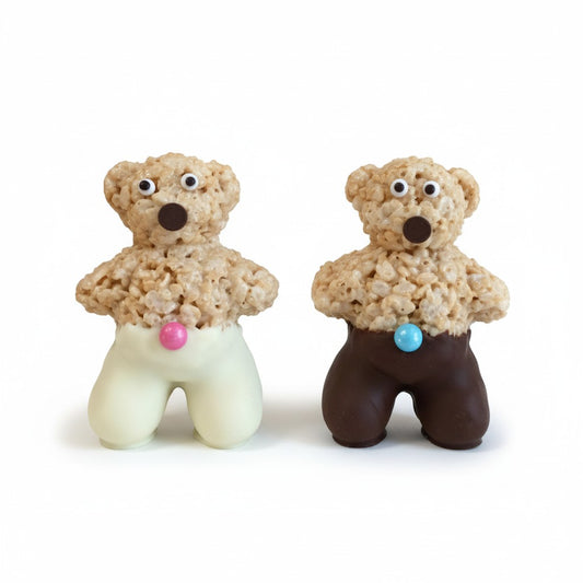 Chocolate-Dipped Bear Rice Crispie Treats
