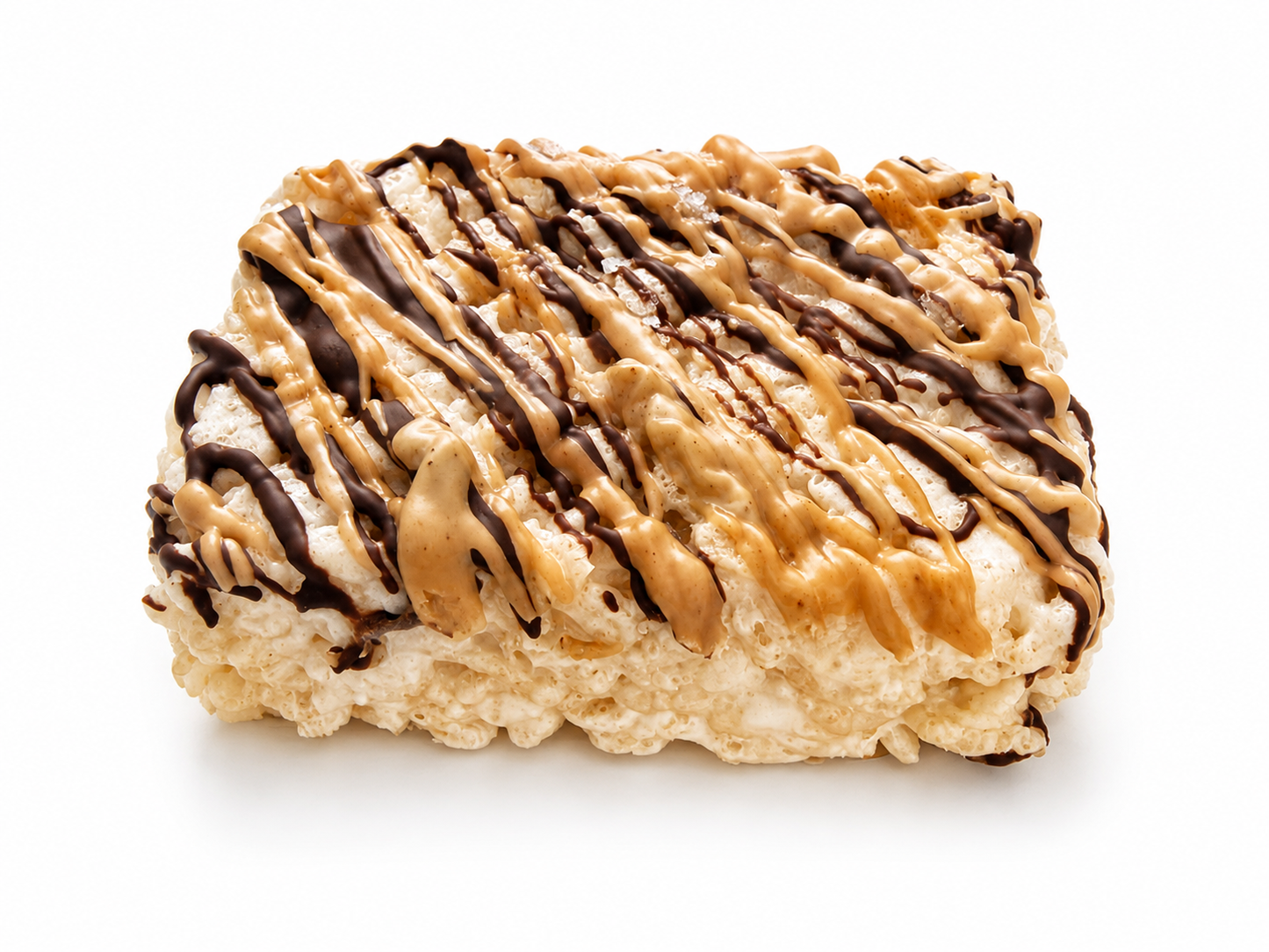 Mini Drizzled - Dark Chocolate & Peanut Butter Rice Crispie Treats