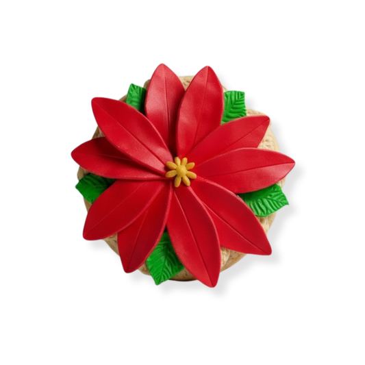 Poinsettia Rice Crispie Treats