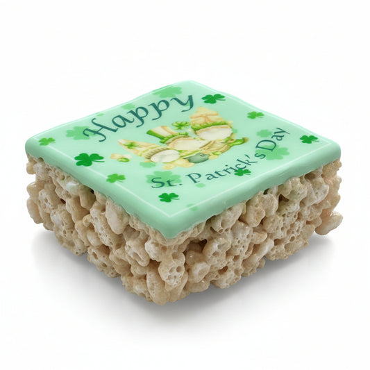 Saint Patrick's Day Message Rice Crispie Treats