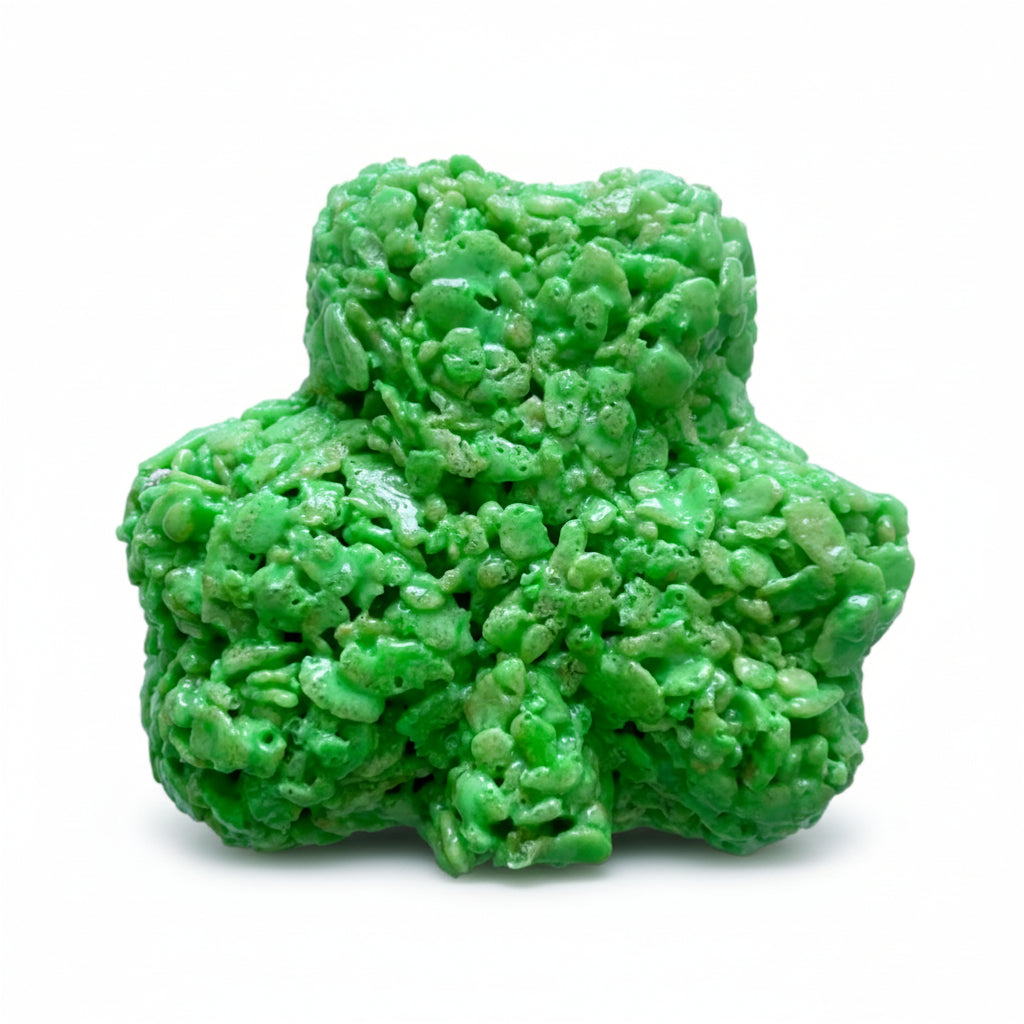 Saint Patrick's Day Thick Shamrock Rice Crispie Treats