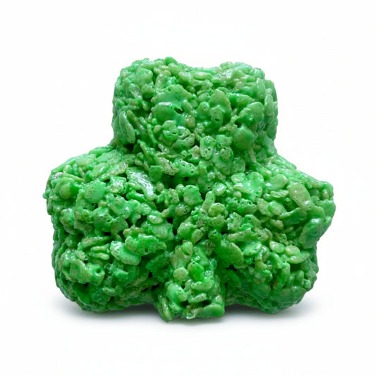 Saint Patrick's Day Thick Shamrock Rice Crispie Treats