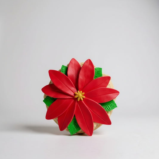 Poinsettia Rice Crispie Treats