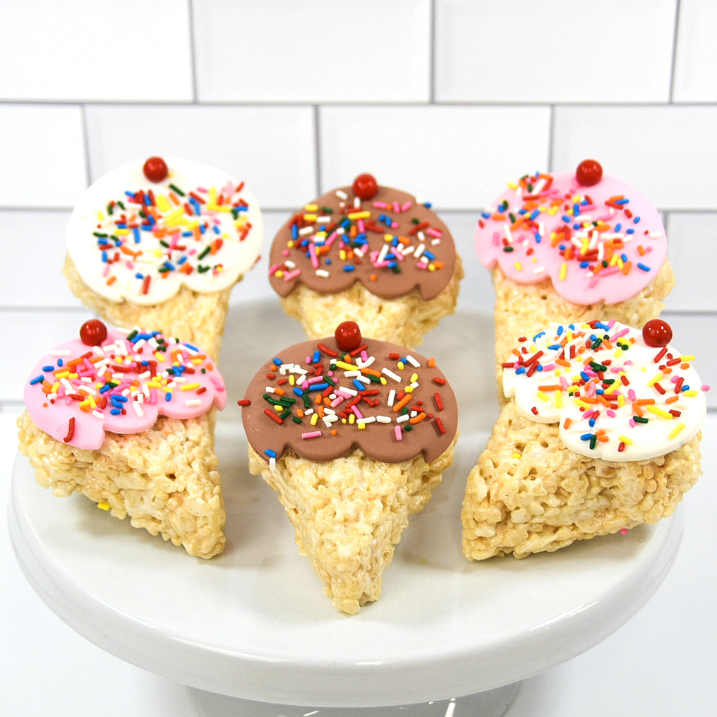 Cone Rice Snack Ice Cream Cone Rice Crispie Treats – Creative Crispies Co.