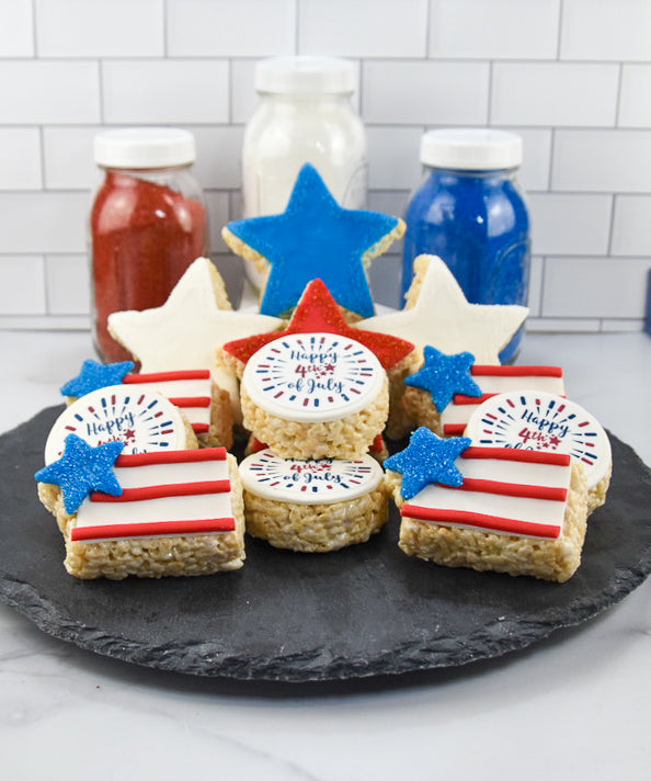 Fourth of July Assorted Rice Crispie Treats