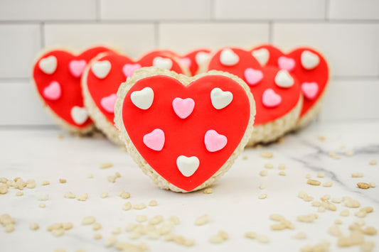 Heart with Candies Rice Crispie Treats