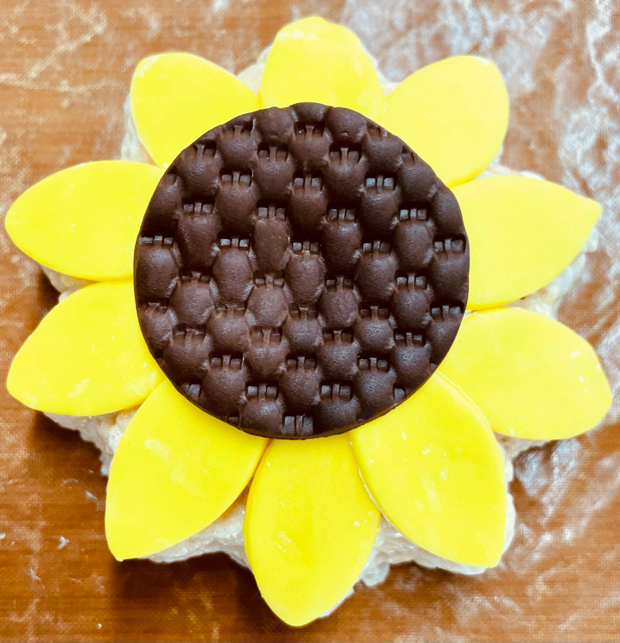 Flower Sunflower Rice Crispie Treats