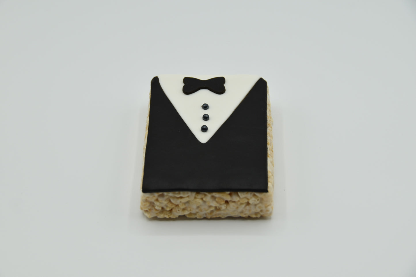 Tuxedo Rice Crispie Treats
