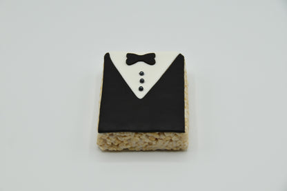 Tuxedo Rice Crispie Treats