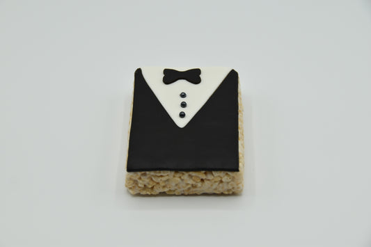 Tuxedo Rice Crispie Treats