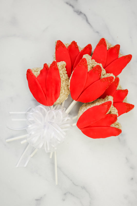 Flower Bouquet Rice Crispie Treats