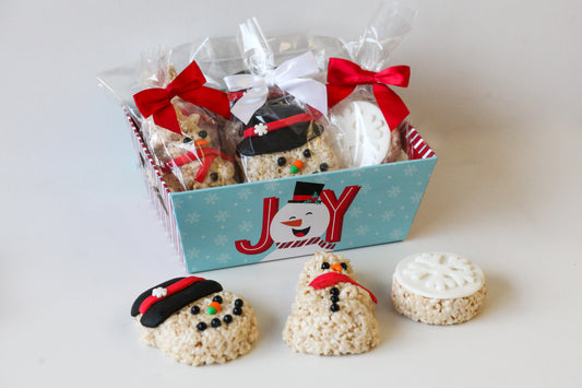 Winter Gift Basket Tray