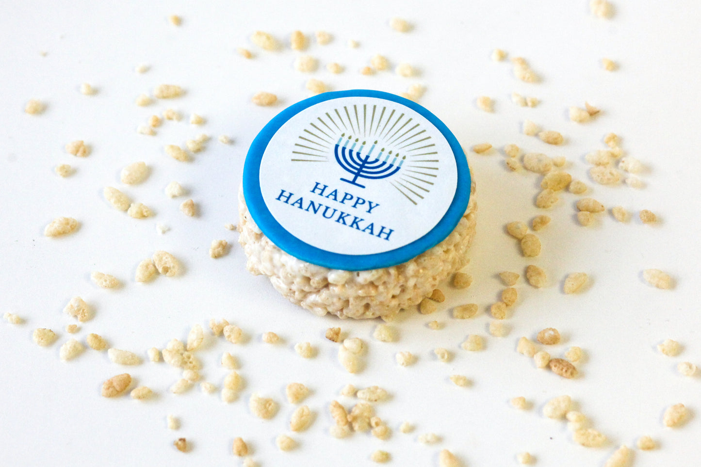 Hanukkah Message Rice Crispie Treats