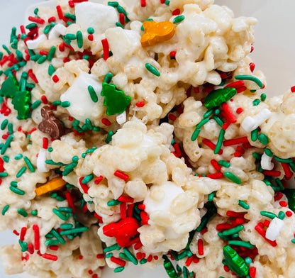 Christmas Crispie Mix Clusters