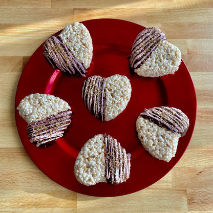 Heart with Chocolate Rice Crispie Treats
