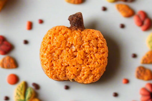 Fall Pumpkin Rice Crispie Treats