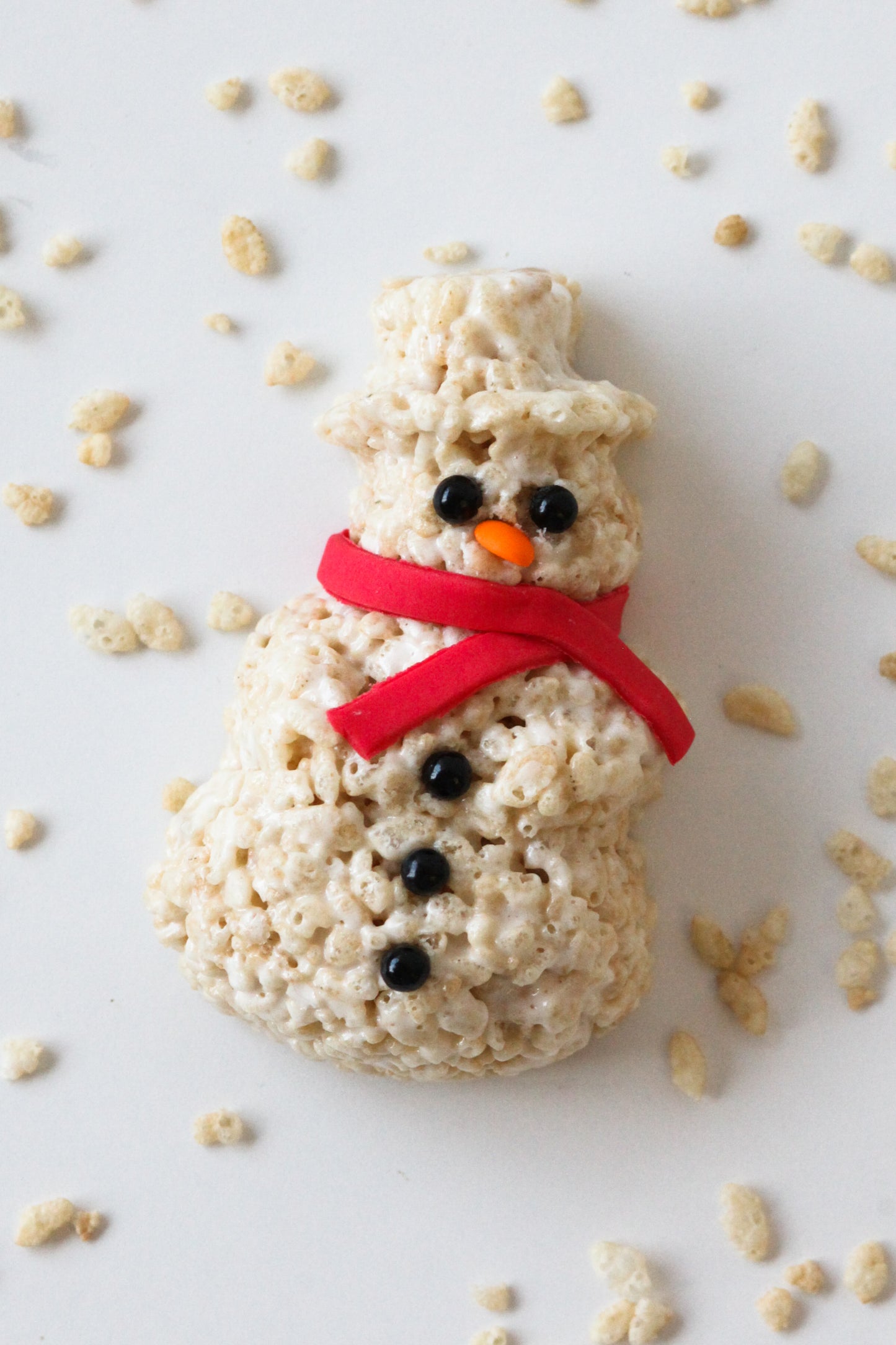 Snowman Rice Crispie Treats