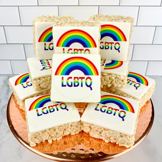 LGBQT Logo Rice Crispie Treats