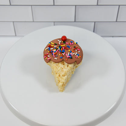 Ice Cream Cone Rice Crispie Treats
