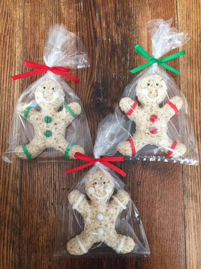 Gingerbread Man Rice Crispie Treats
