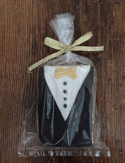 Tuxedo Rice Crispie Treats