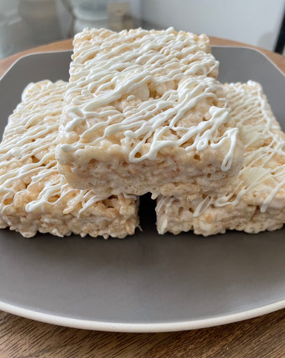 Drizzled Rice Crispie Treats