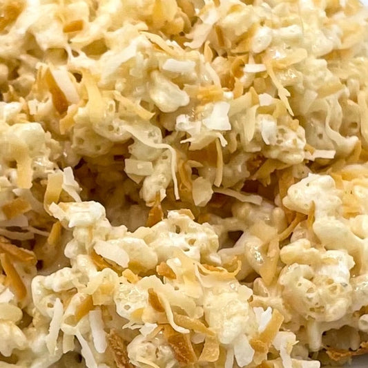 Toasted Coconut Crispie Mix Clusters