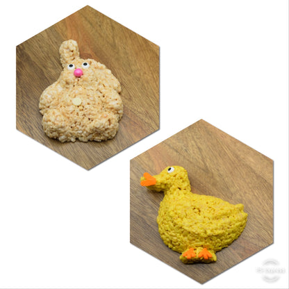 Easter Bunny and Chick Rice Crispie Treats