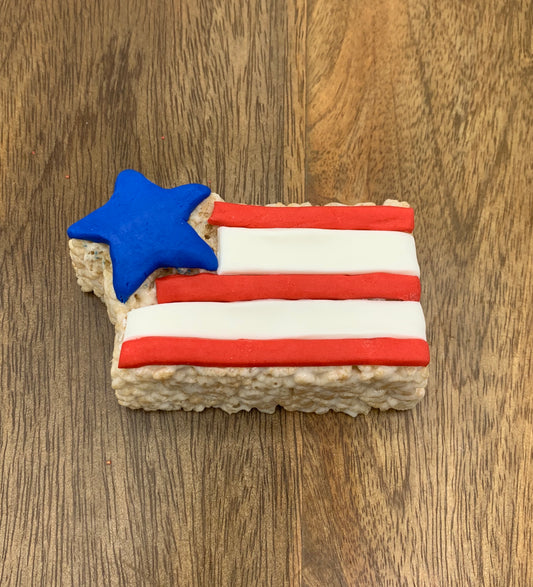 Flag Rice Crispie Treats