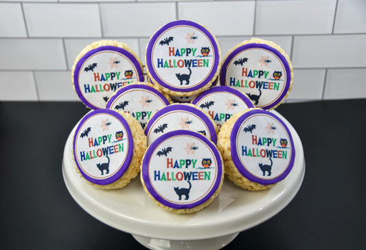 Halloween Message Rice Crispie Treats