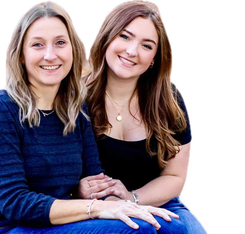 Founder Amy and her daughter Grace
