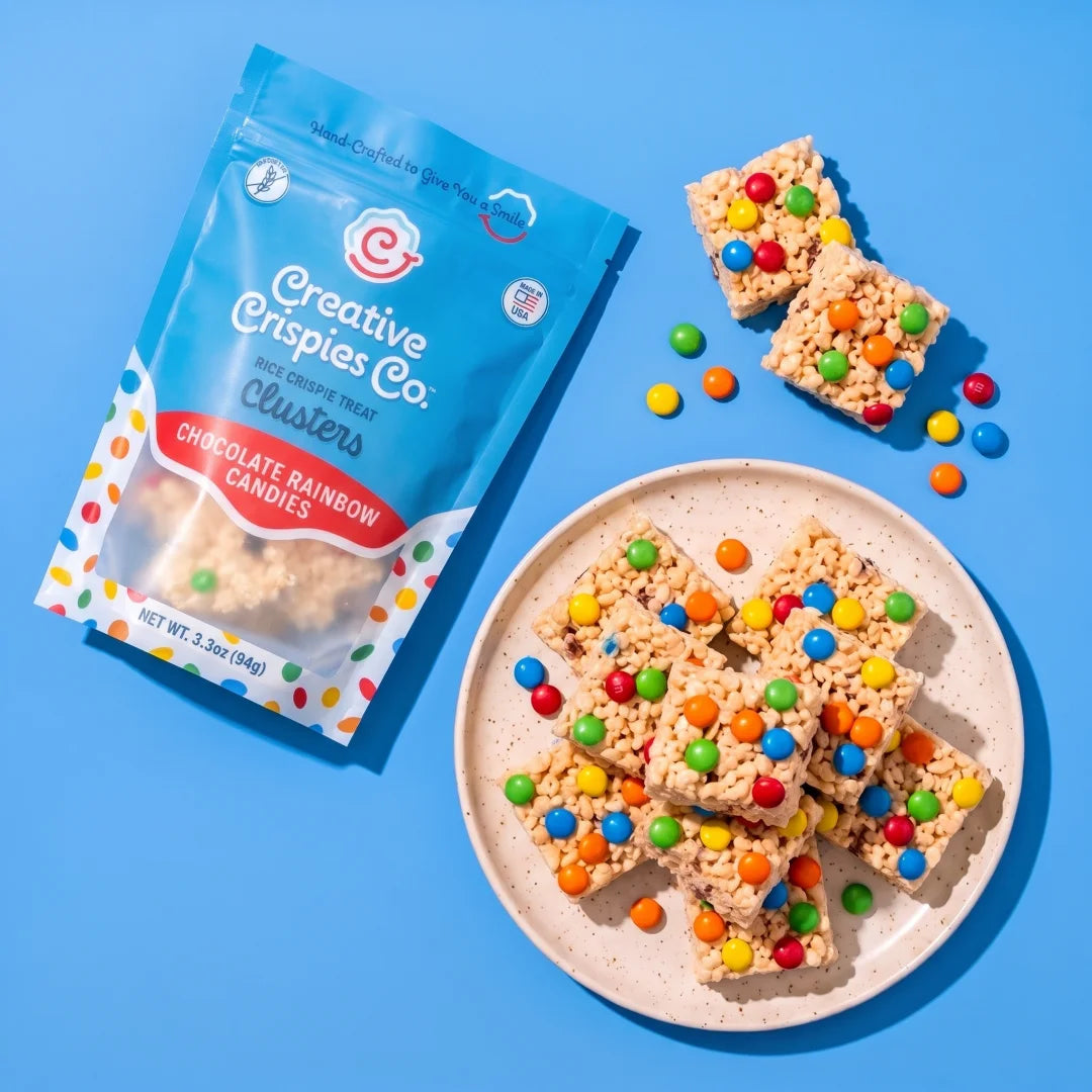 Crispie Clusters - Chocolate Rainbow Candies 3.3oz